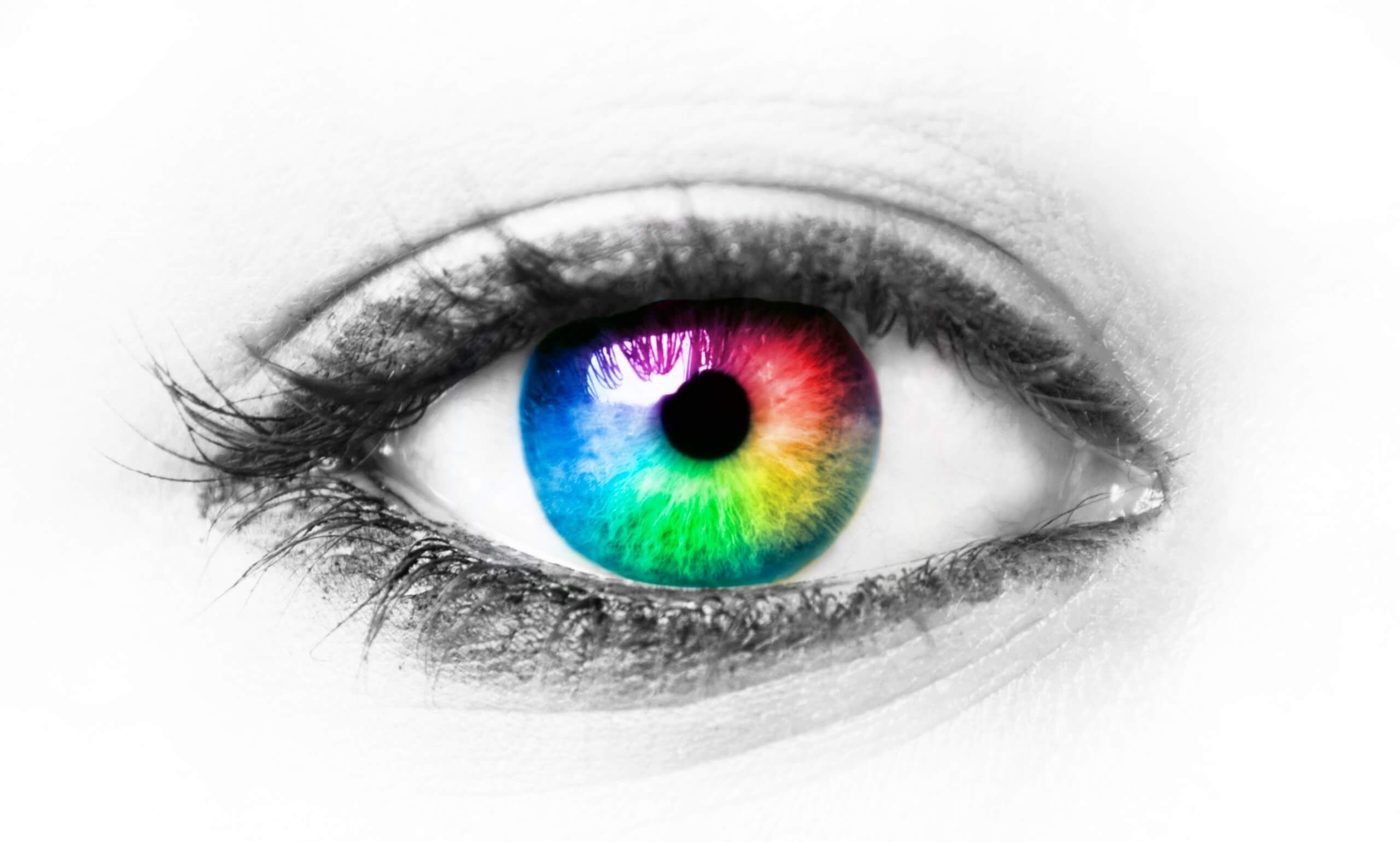 Occhio colorato